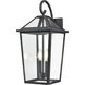 Eston 2 Light 21.38 inch Textured Black Outdoor Wall Sconce